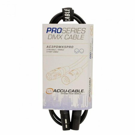 ACCU CABLE 3 Pin Pro DMX Cable - 25 ft. AC3PDMX25PRO